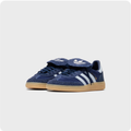 Adidas Low-Top Sneakers – Navy & White with Fold-Over Tongue