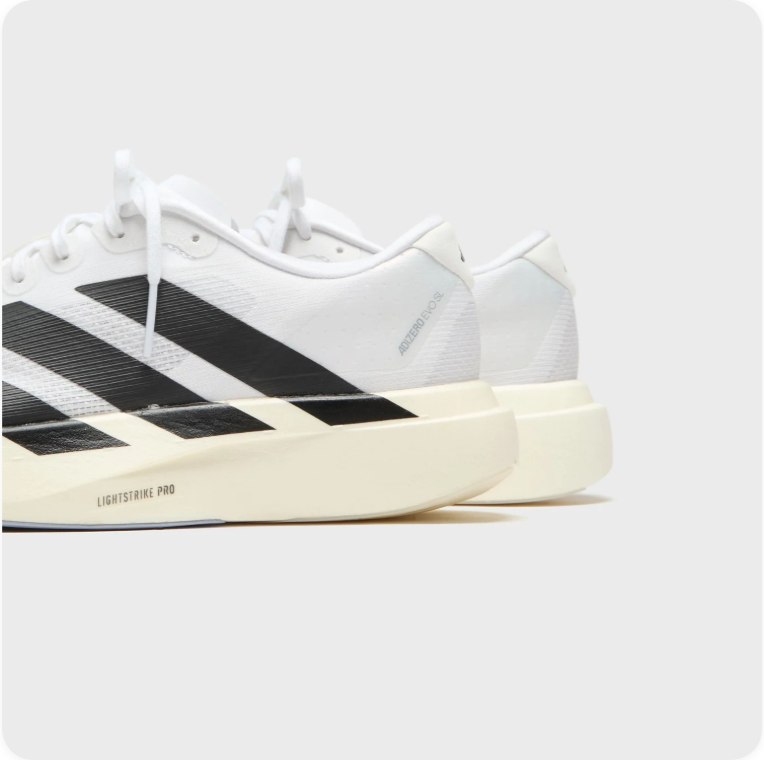 Adidas Low-Top Sneakers – White & Black with Cream-Colored Sole