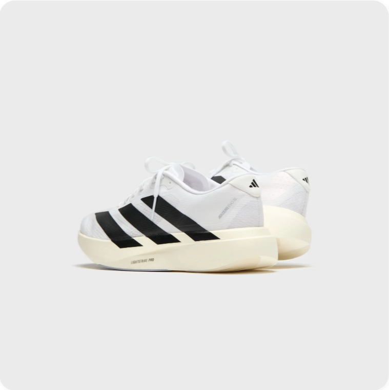 Adidas Low-Top Sneakers – White & Black with Cream-Colored Sole