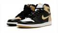 Nike High-Top Sneakers – Black, White & Metallic Gold