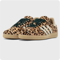 Adidas Low-Top Sneakers – Leopard Print with Cream Stripes