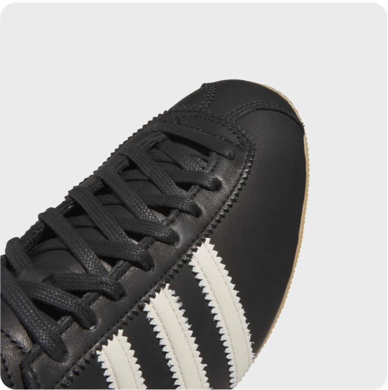 Adidas Japan Low-Top Sneakers – Black & Cream with Gum-Colored Sole
