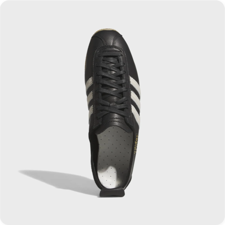 Adidas Japan Low-Top Sneakers – Black & Cream with Gum-Colored Sole