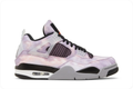 Air Jordan 4-Style Sneakers – Pastel Lavender, Pink & Black