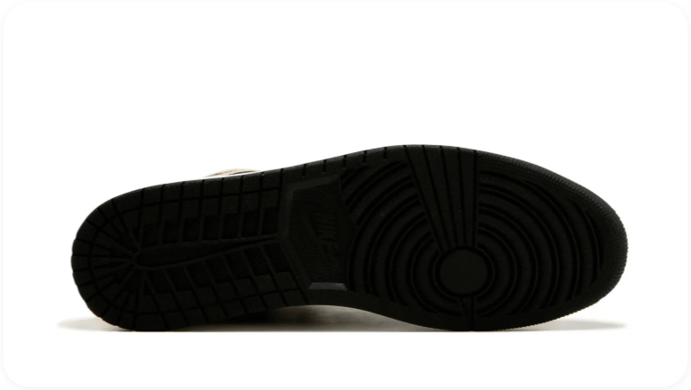 Nike High-Top Sneakers – Black, White & Metallic Gold