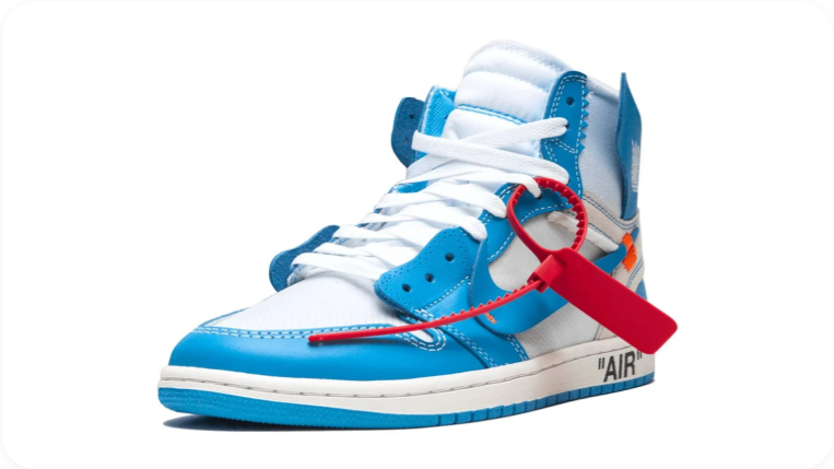 Air Jordan 1 High-Top Sneakers – Blue & White