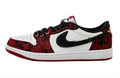 Air Jordan 1 Low-Top Sneakers – Red Floral, White & Black