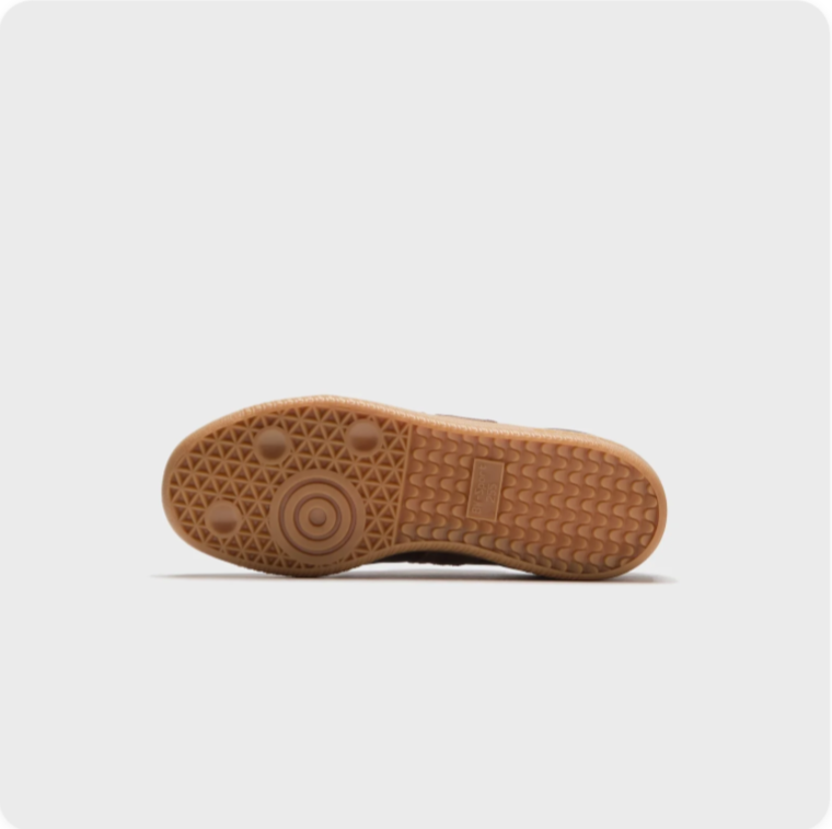 Brown Low-Top Sneakers with Gum-Colored Sole