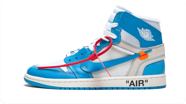 Air Jordan 1 High-Top Sneakers – Blue & White