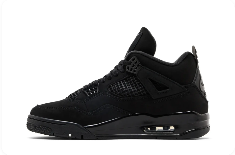 Air Jordan 4 Sneakers – All-Black