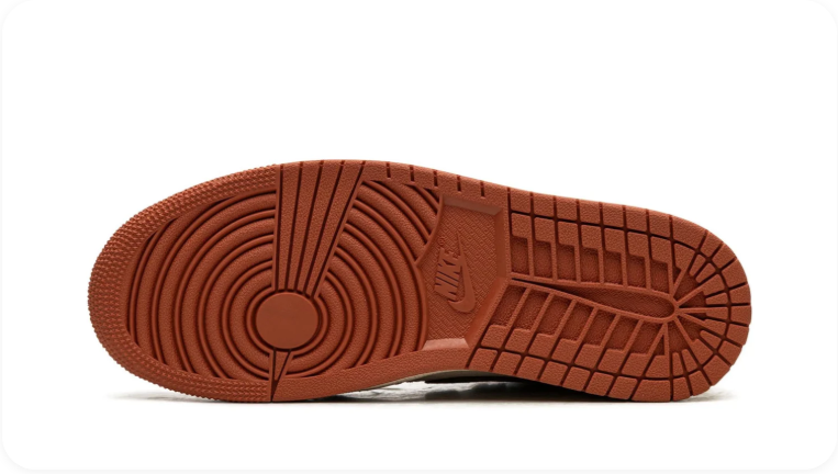 Air Jordan 1 High-Top Sneakers – Brown, Cream & Burnt Orange