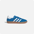 Adidas Gazelle Low-Top Sneakers – Blue & White with Gum-Colored Sole