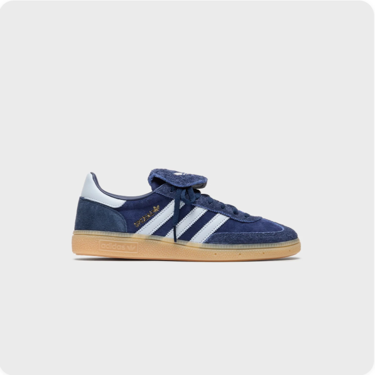 Adidas Low-Top Sneakers – Navy & White with Fold-Over Tongue