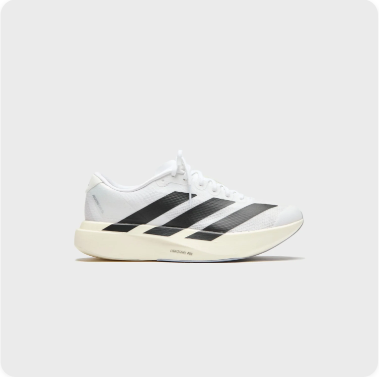 Adidas Low-Top Sneakers – White & Black with Cream-Colored Sole