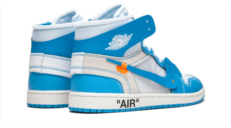Air Jordan 1 High-Top Sneakers – Blue & White