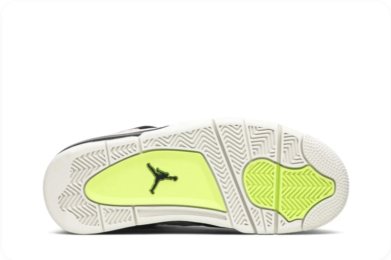 Air Jordan 4 Sneakers – Cream, Black & Metallic Gold Accents