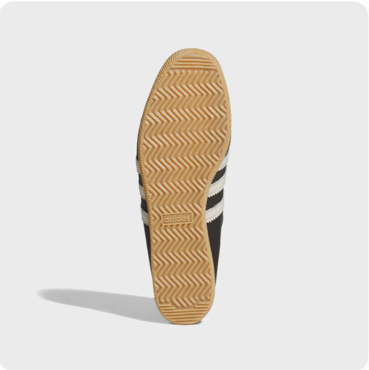 Adidas Japan Low-Top Sneakers – Black & Cream with Gum-Colored Sole