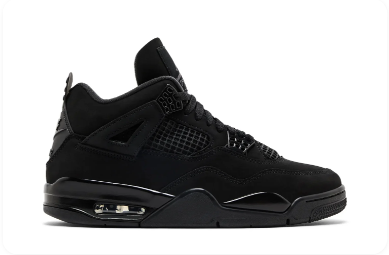Air Jordan 4 Sneakers – All-Black